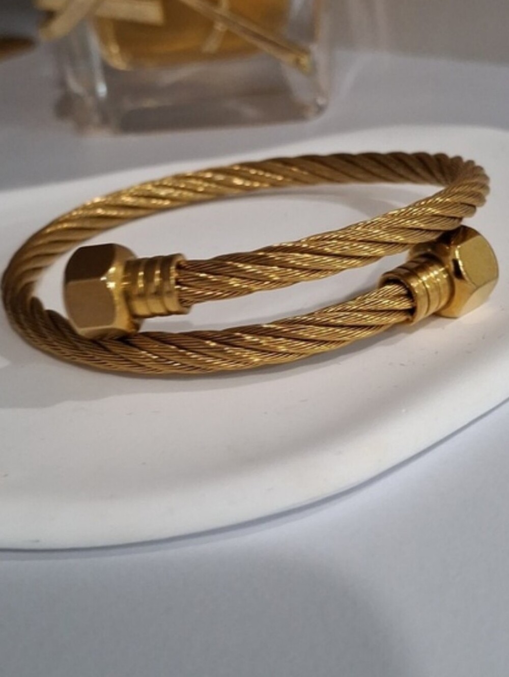 Stainless Steel Twisted Chain Bracelet